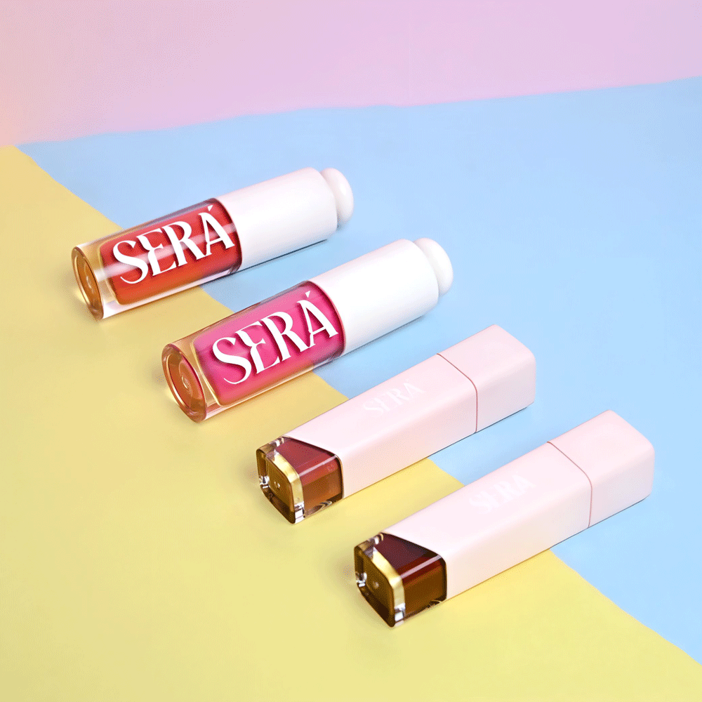 Blush and lipgloss combo